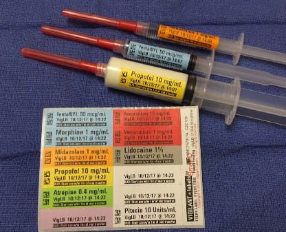 Vigilant Labels Anesthesia Image 1